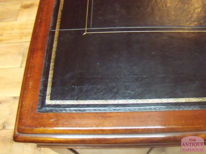 Antiek mahonie partnersbureau van circa 1880 2