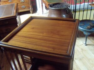 antiek mahonie boekenmolen, VERKOCHT