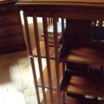 Antieke mahonie boekenmolen 2