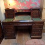 Antiek mahonie bureau, Dickens desk 1