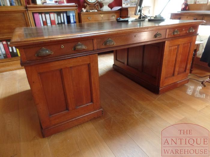 Antiek mahonie bureau 3