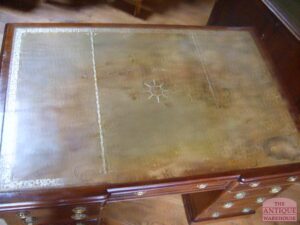 antiek mahonie bureau, circa 1860, VERKOCHT