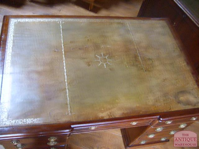 antiek mahonie bureau, circa 1860, VERKOCHT