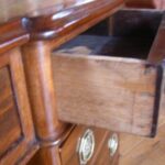 Antiek mahonie bureau, circa 1860 2