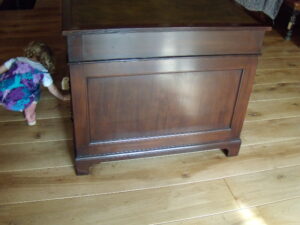 antiek mahonie bureau, circa 1870, VERKOCHT