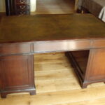 Antiek mahonie bureau, circa 1870 2