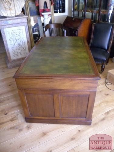 antiek mahonie bureau, circa 1870, VERKOCHT