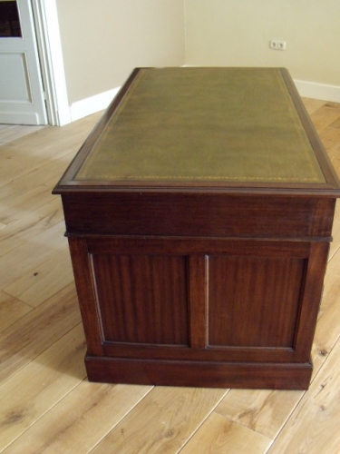 antiek mahonie bureau, circa 1880, VERKOCHT