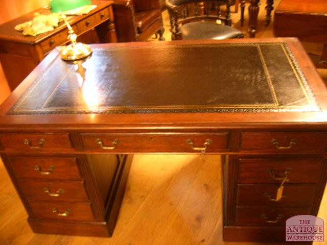 Antiek mahonie bureau, circa 1890 3