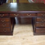 Antiek mahonie bureau, circa 1890 3