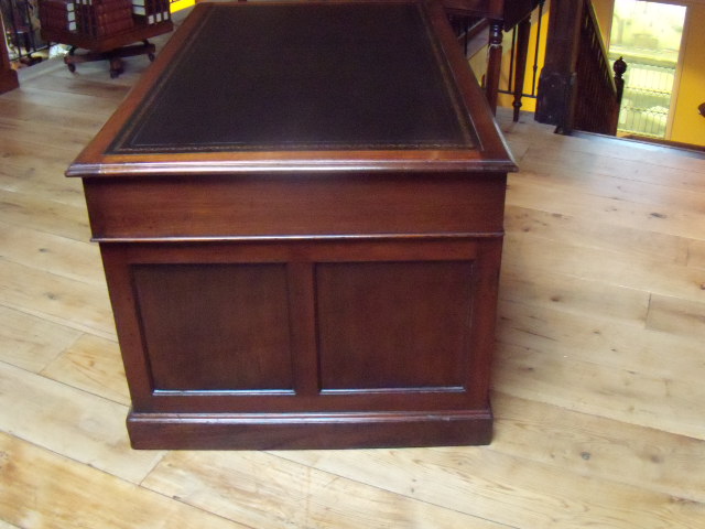 antiek mahonie bureau, circa 1890, VERKOCHT