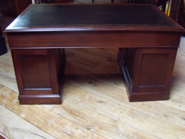 Antiek mahonie bureau, circa 1890 2