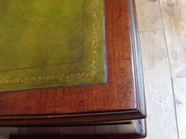 antiek mahonie bureau, circa 1890, VERKOCHT