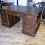 Antiek mahonie bureau, circa 1890 3