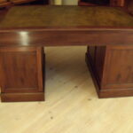 Antiek mahonie bureau, circa 1900 2