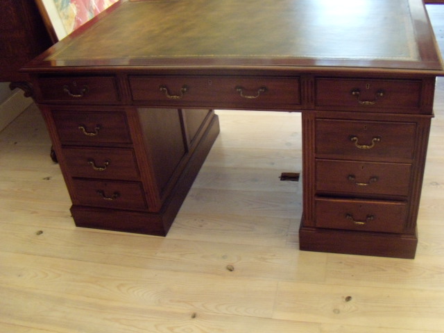 Antiek mahonie bureau, circa 1900 3