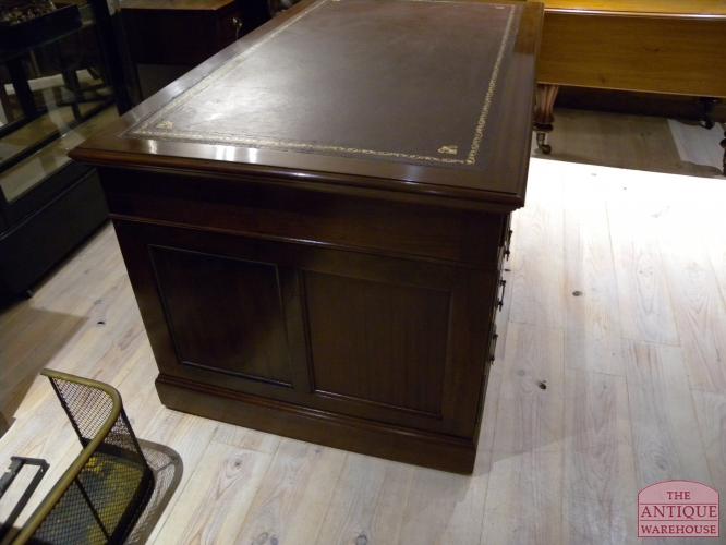 antiek mahonie bureau, circa 1900, VERKOCHT