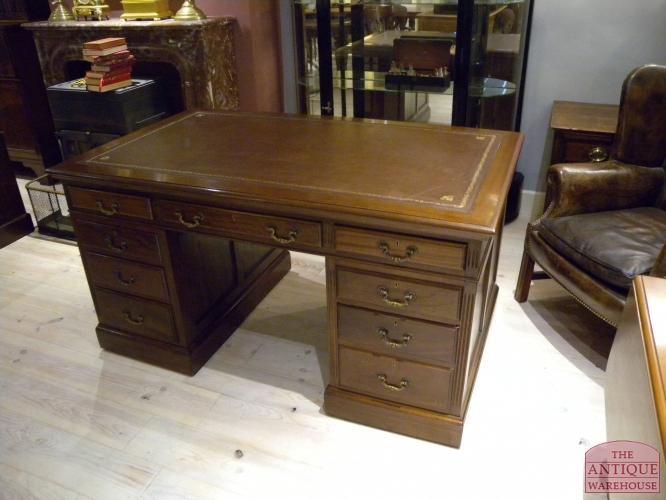 Antiek mahonie bureau, circa 1900 3
