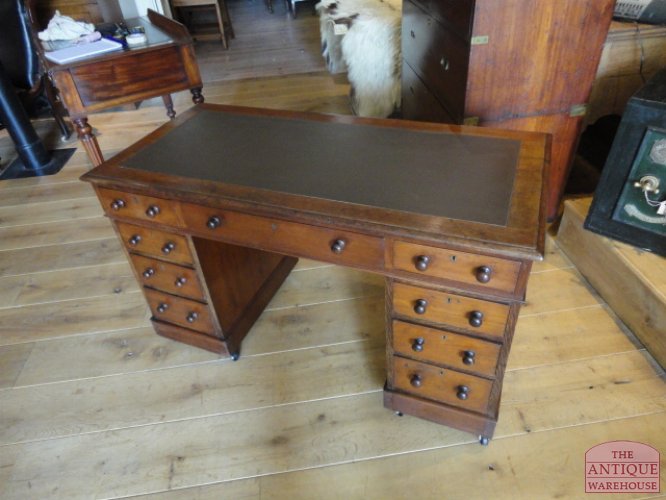 antiek mahonie bureau, VERKOCHT