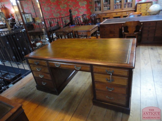 Antiek mahonie bureau 2