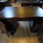 Antiek mahonie bureau 3