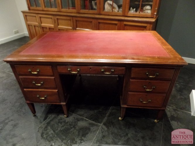 antiek mahonie bureau, VERKOCHT