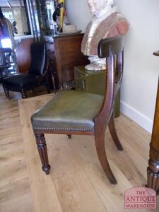 antiek mahonie bureaustoeltje, 1820, VERKOCHT