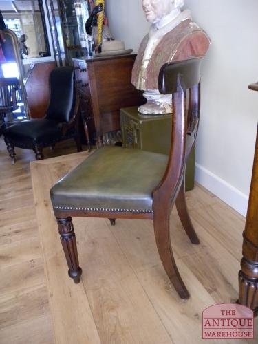 antiek mahonie bureaustoeltje, 1820, VERKOCHT