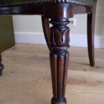 Antiek mahonie bureaustoeltje, 1820 2