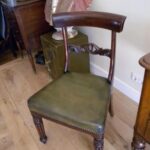 Antiek mahonie bureaustoeltje, 1820 3