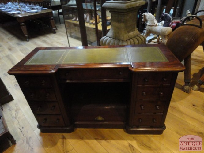 Antiek mahonie Engels bureau 2