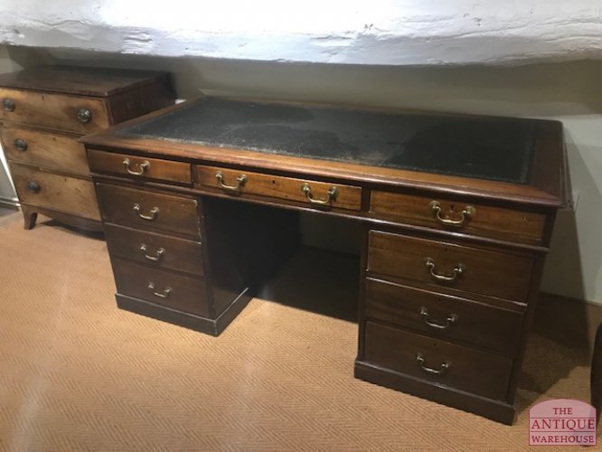 antiek mahonie Engels bureau, VERKOCHT