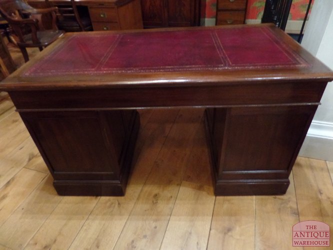 Antiek mahonie Engels bureau 3