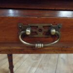 Antiek mahonie Engels schrijftafeltje 2