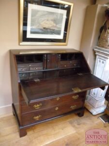 antiek mahonie Engels secretaire,  VERKOCHT