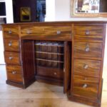 Antiek mahonie Georgian bureau, circa 1780 5