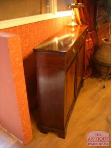 antiek mahonie halkastje, VERKOCHT