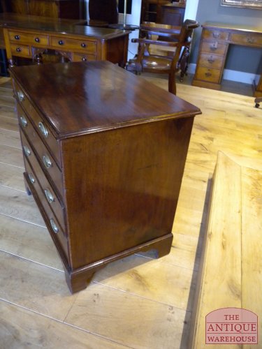 antiek mahonie kleine ladekast 2