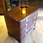 antiek mahonie kleine ladekast 3