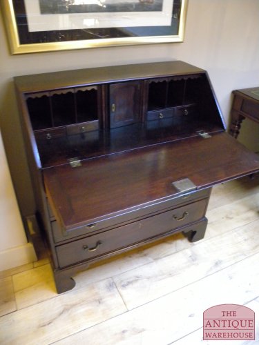 Antiek mahonie klepbureau circa 1800 2