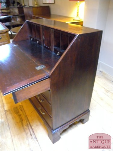 Antiek mahonie klepbureau circa 1800 4