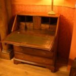 Antiek mahonie klepbureau 1