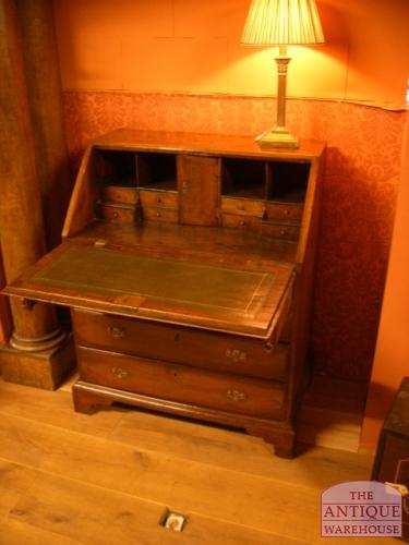 antiek mahonie klepbureau, VERKOCHT