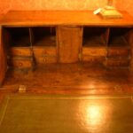 Antiek mahonie klepbureau 2