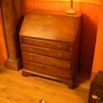 Antiek mahonie klepbureau 3