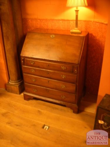 Antiek mahonie klepbureau 3