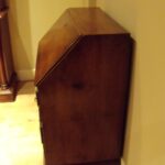 Antiek mahonie klepbureau, laat 18de-eeuws 2