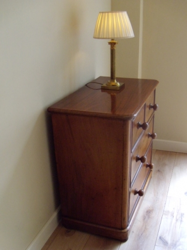 antiek mahonie ladekastje, VERKOCHT