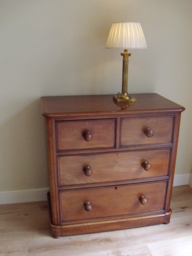 antiek mahonie ladekastje 3