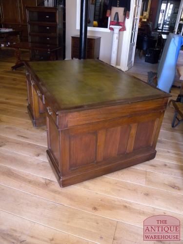 Antiek mahonie partnersbureau circa 1880 2
